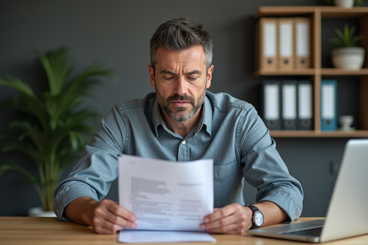 Homme d'affaires en réunion avec documents d'épargne