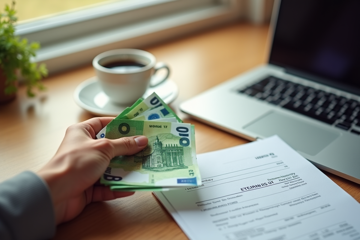 Main tenant des billets d